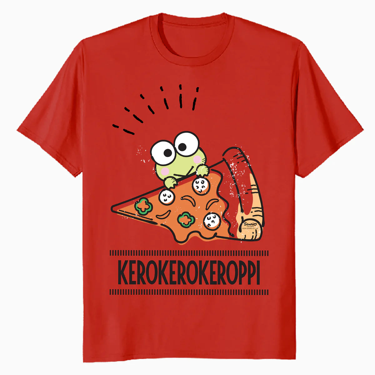 Hello Kitty Kerokerokeroppi Cute Pizza Love Fun Pose Classic Official Men's T-Shirt