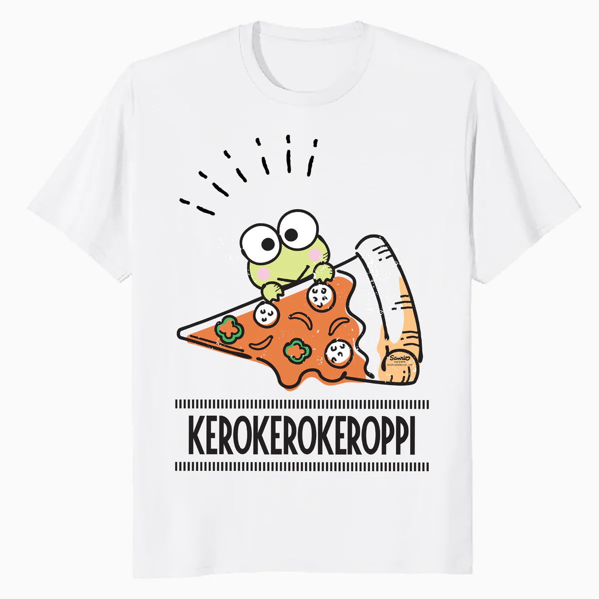 Hello Kitty Kerokerokeroppi Cute Pizza Love Fun Pose Classic Official Men's T-Shirt