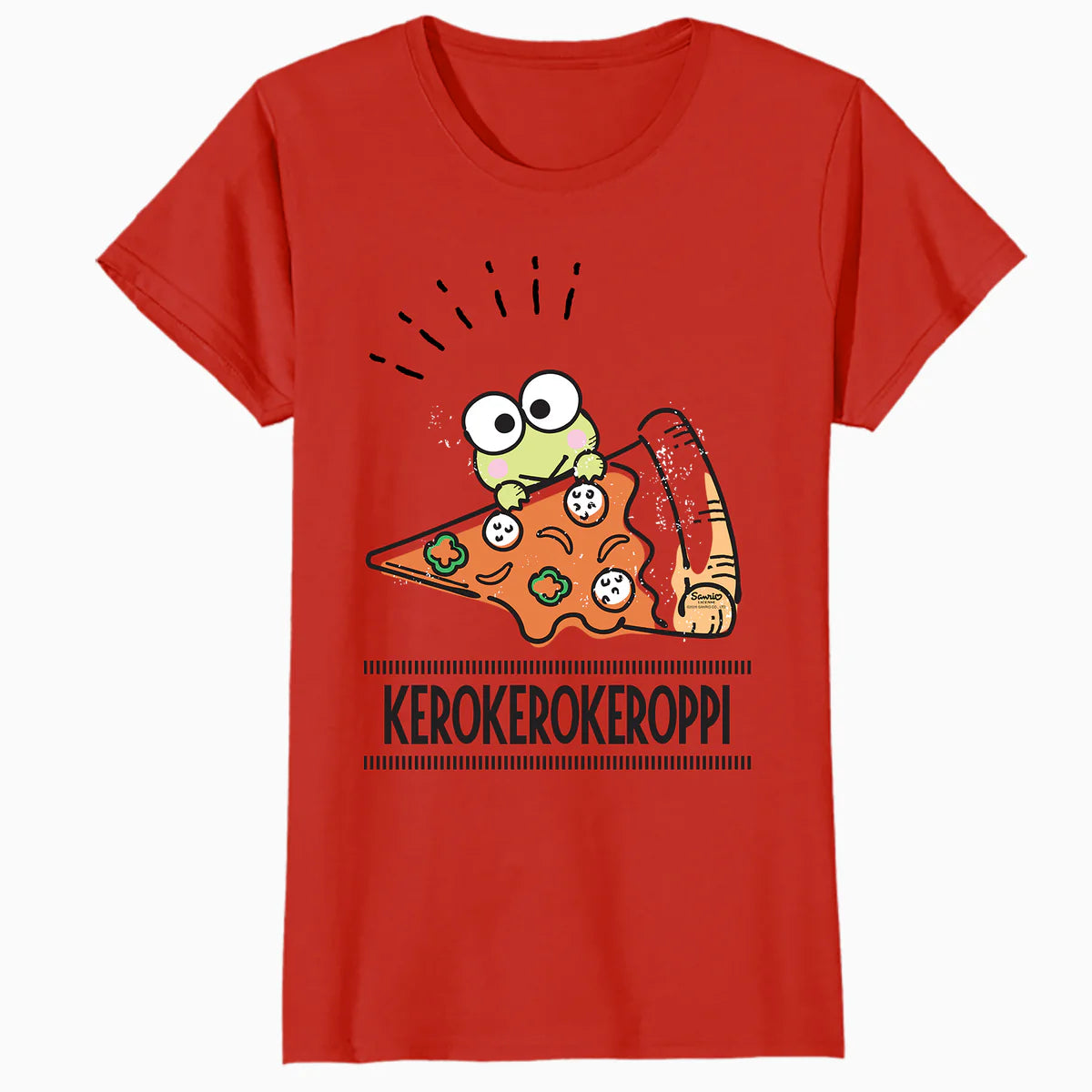 Hello Kitty Kerokerokeroppi Cute Pizza Love Fun Pose Classic Official Women's T-Shirt