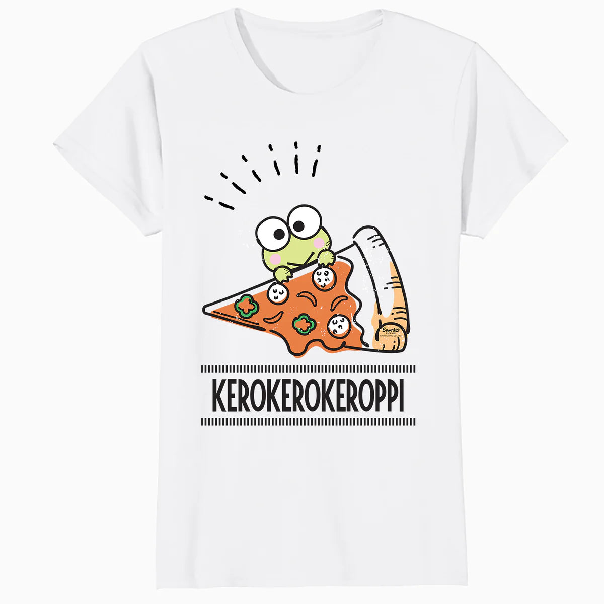 Hello Kitty Kerokerokeroppi Cute Pizza Love Fun Pose Classic Official Women's T-Shirt