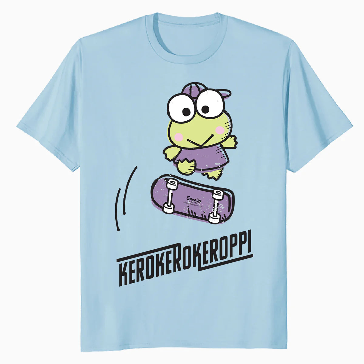 Hello Kitty Kerokerokeroppi Cute Skateboard Art Fun Classic Official Men's T-Shirt