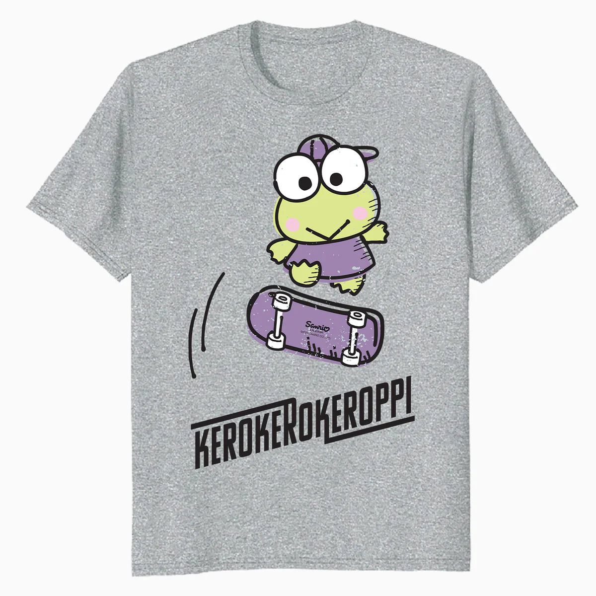 Hello Kitty Kerokerokeroppi Cute Skateboard Art Fun Classic Official Men's T-Shirt
