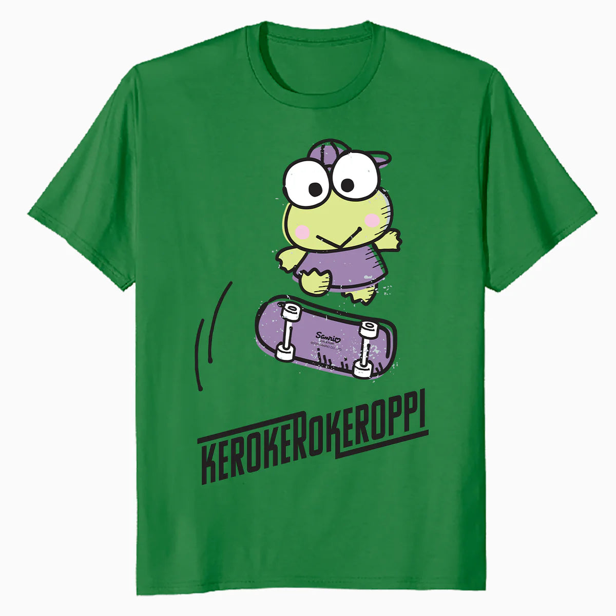 Hello Kitty Kerokerokeroppi Cute Skateboard Art Fun Classic Official Men's T-Shirt