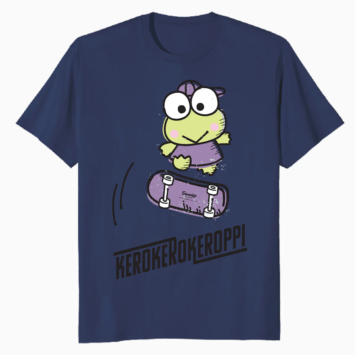 Hello Kitty Kerokerokeroppi Cute Skateboard Art Fun Classic Official Men's T-Shirt