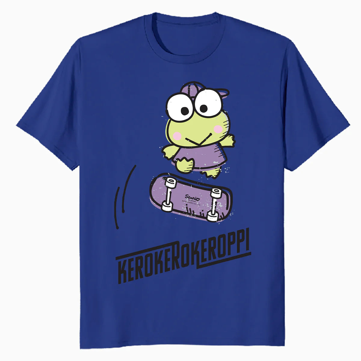 Hello Kitty Kerokerokeroppi Cute Skateboard Art Fun Classic Official Men's T-Shirt