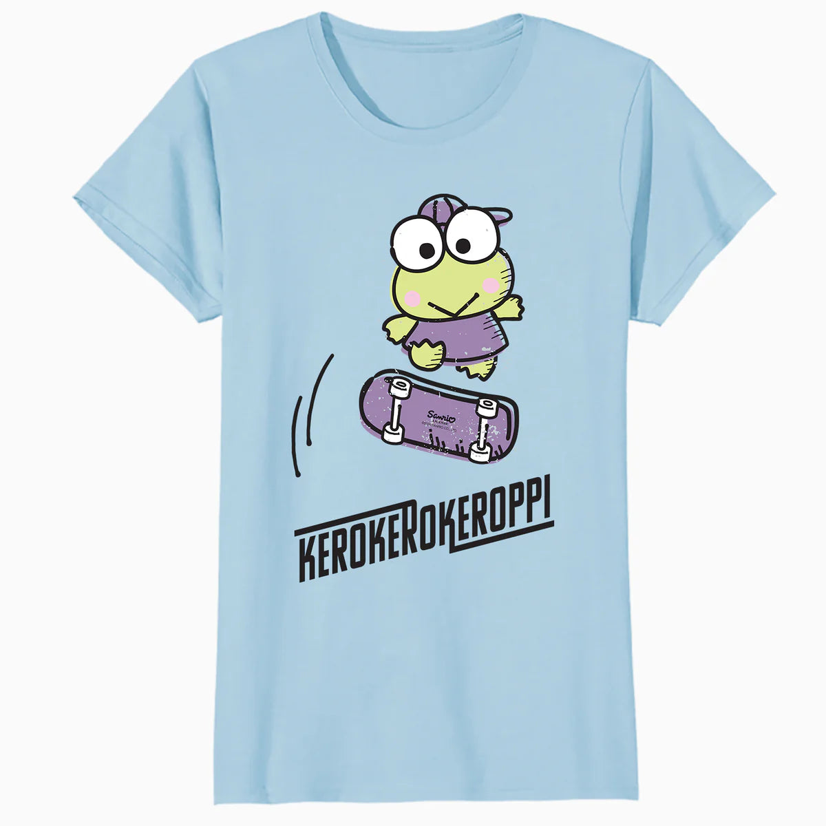 Hello Kitty Kerokerokeroppi Cute Skateboard Art Fun Classic Official Women's T-Shirt