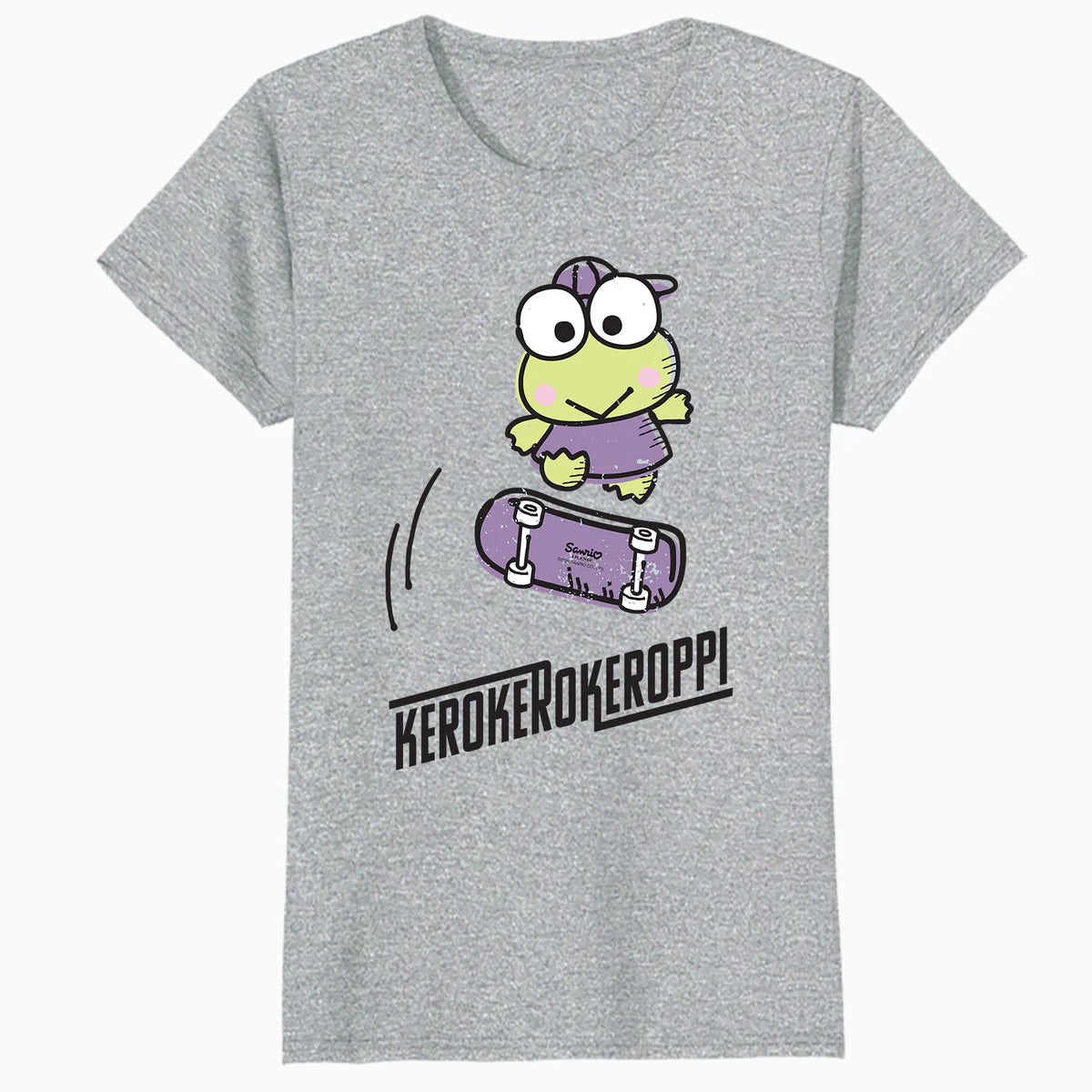 Hello Kitty Kerokerokeroppi Cute Skateboard Art Fun Classic Official Women's T-Shirt