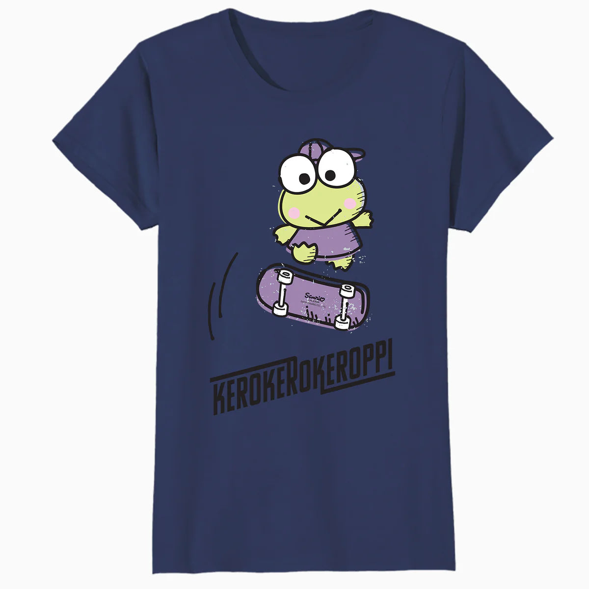 Hello Kitty Kerokerokeroppi Cute Skateboard Art Fun Classic Official Women's T-Shirt