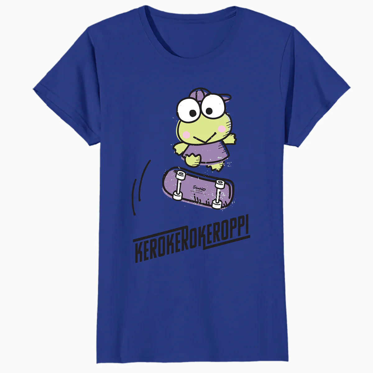 Hello Kitty Kerokerokeroppi Cute Skateboard Art Fun Classic Official Women's T-Shirt