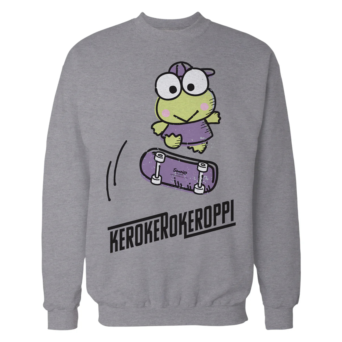 Hello Kitty Kerokerokeroppi Cute Skateboard Art Fun Classic Official Sweatshirt