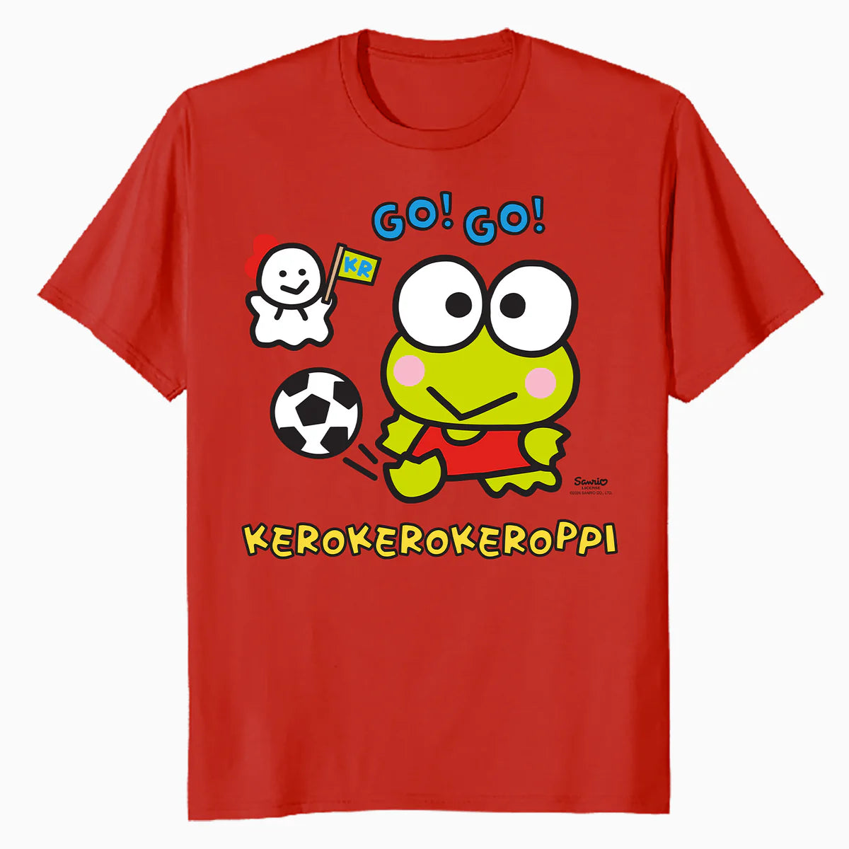 Hello Kitty Kerokerokeroppi Football Sports Team Fun Classic Official Men's T-Shirt