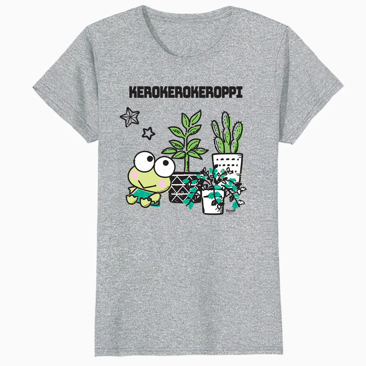 Hello Kitty Kerokerokeroppi Spring Flowers Fun Pose Classic Official Women's T-Shirt