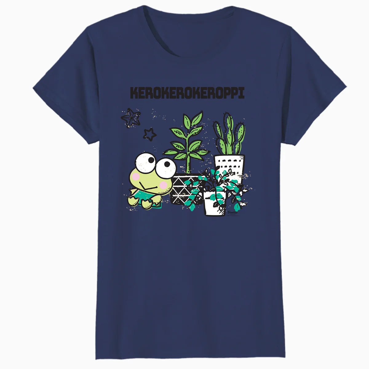 Hello Kitty Kerokerokeroppi Spring Flowers Fun Pose Classic Official Women's T-Shirt