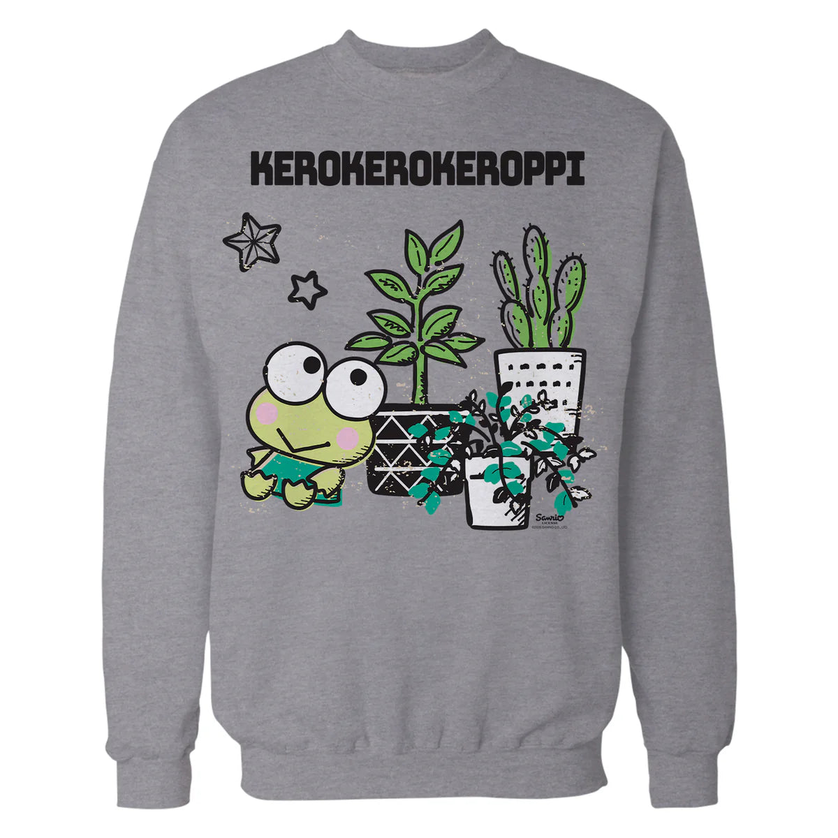 Hello Kitty Kerokerokeroppi Spring Flowers Fun Pose Classic Official Sweatshirt