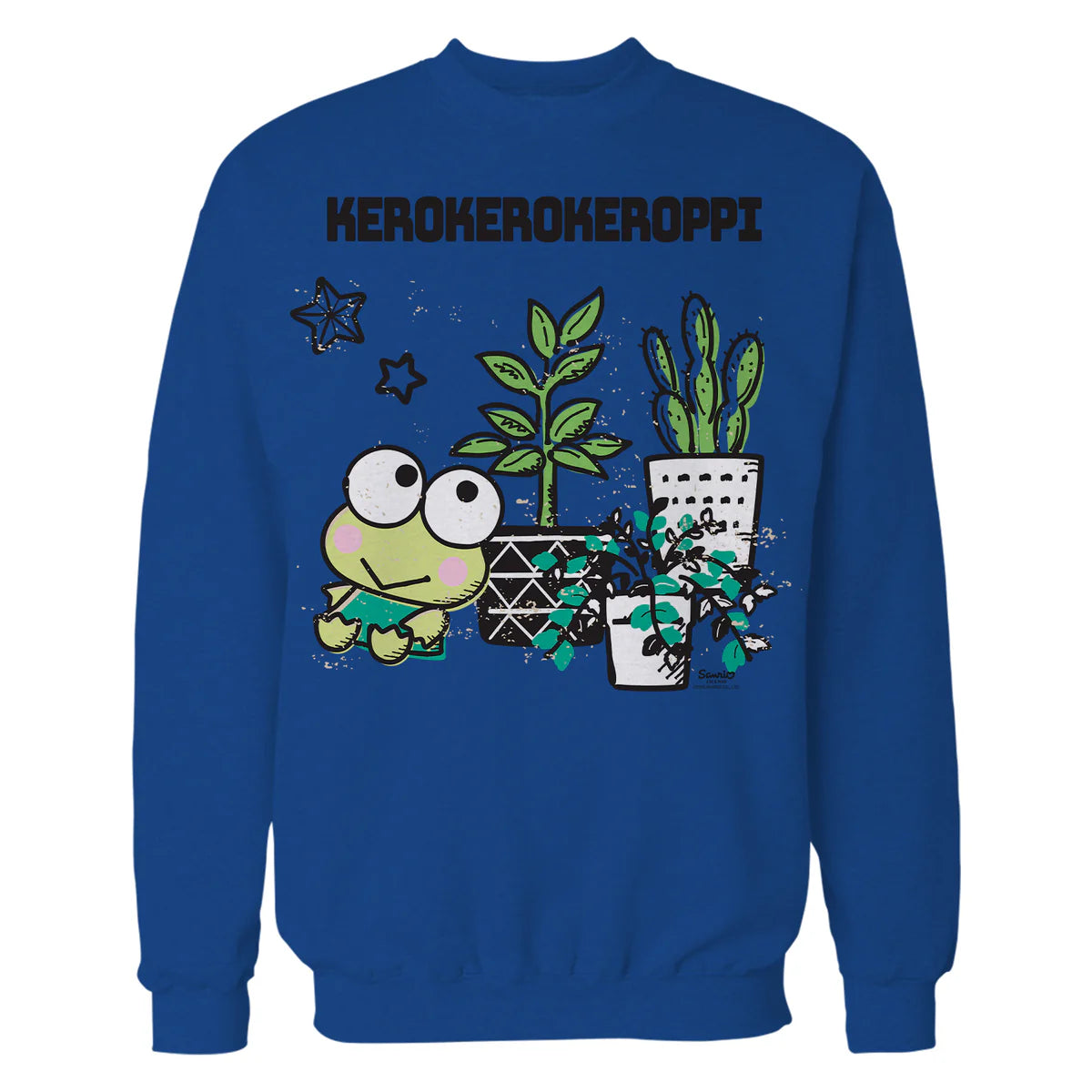 Hello Kitty Kerokerokeroppi Spring Flowers Fun Pose Classic Official Sweatshirt