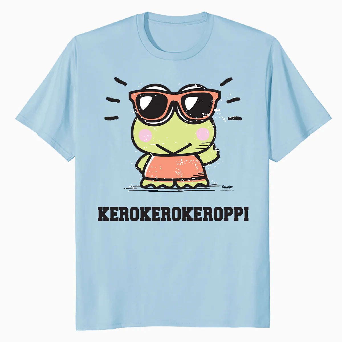 Hello Kitty Kerokerokeroppi XOXO Cool Character Pose Classic Official Men's T-Shirt