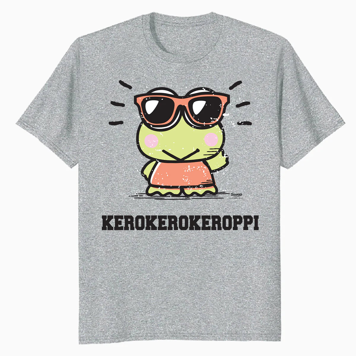 Hello Kitty Kerokerokeroppi XOXO Cool Character Pose Classic Official Men's T-Shirt