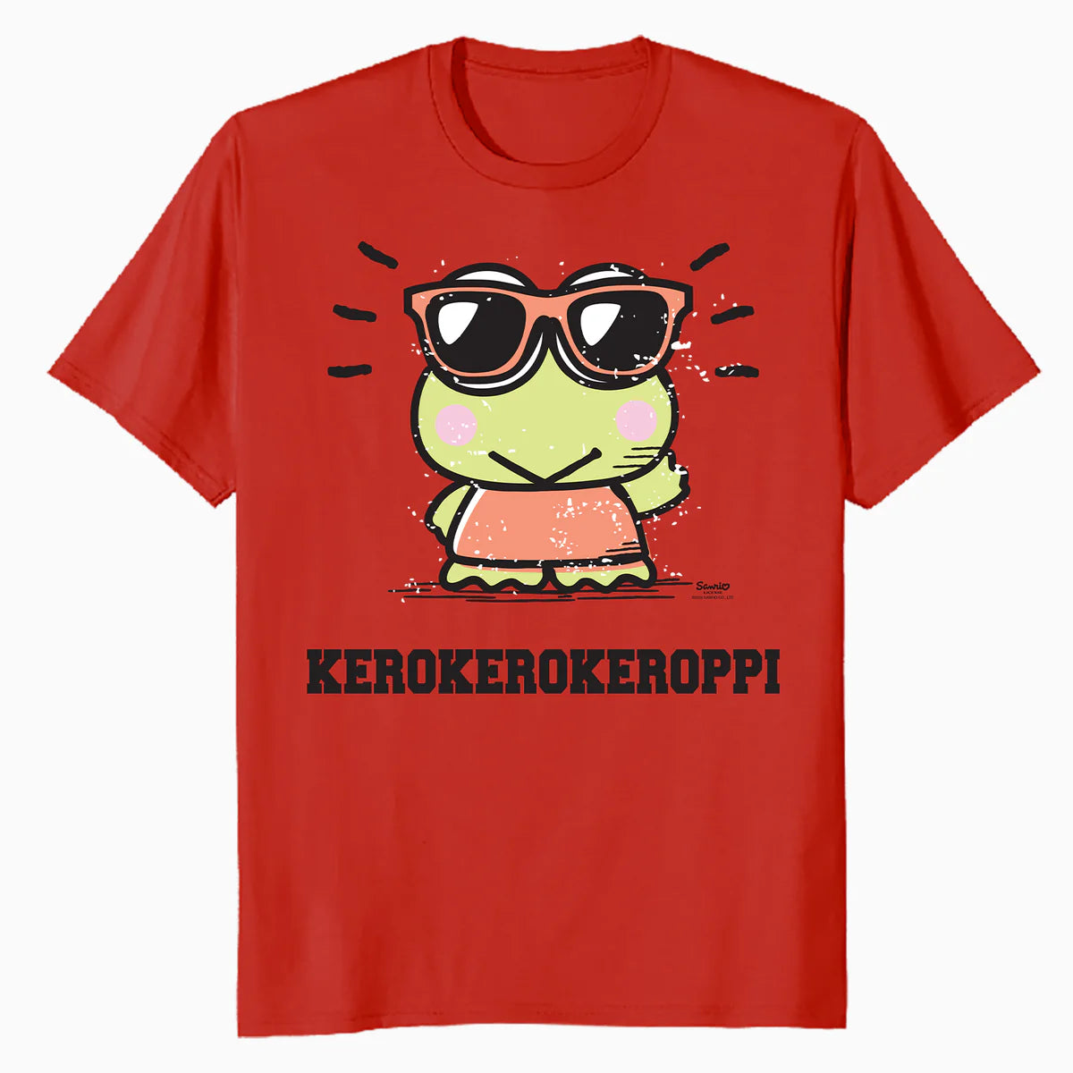 Hello Kitty Kerokerokeroppi XOXO Cool Character Pose Classic Official Men's T-Shirt
