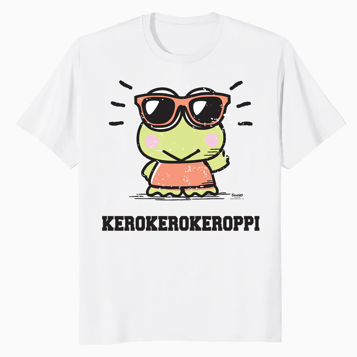Hello Kitty Kerokerokeroppi XOXO Cool Character Pose Classic Official Men's T-Shirt