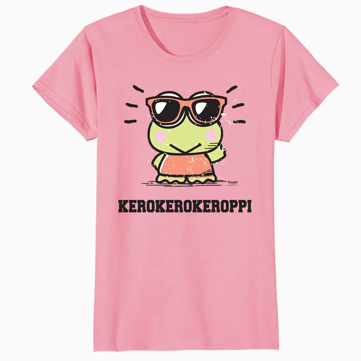 Hello Kitty Kerokerokeroppi XOXO Cool Character Pose Classic Official Women's T-Shirt