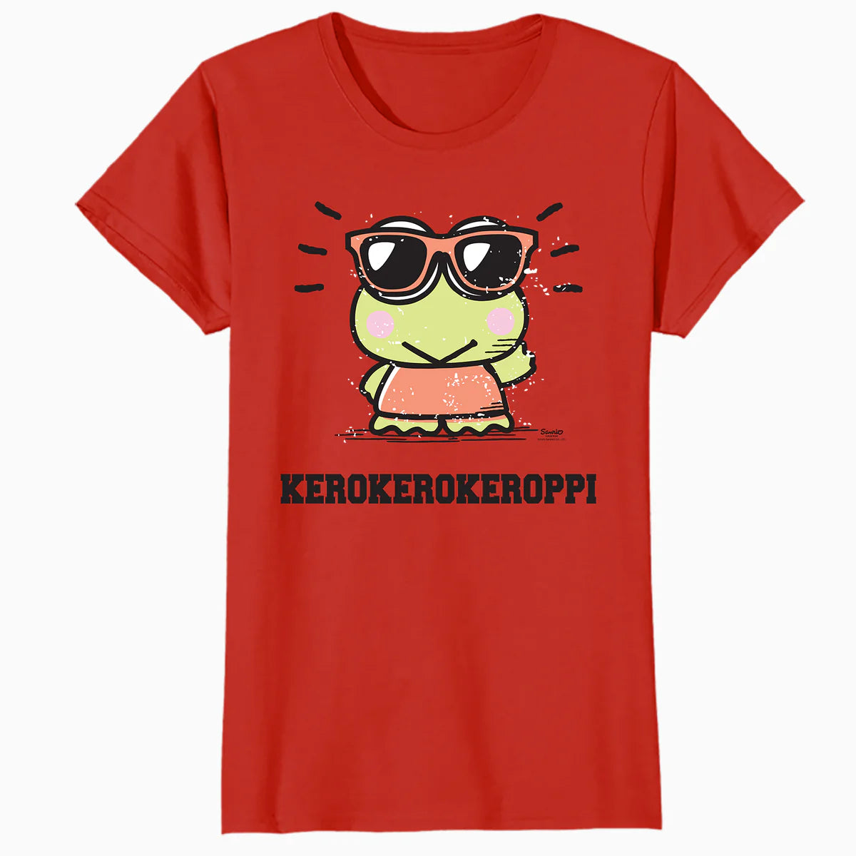 Hello Kitty Kerokerokeroppi XOXO Cool Character Pose Classic Official Women's T-Shirt