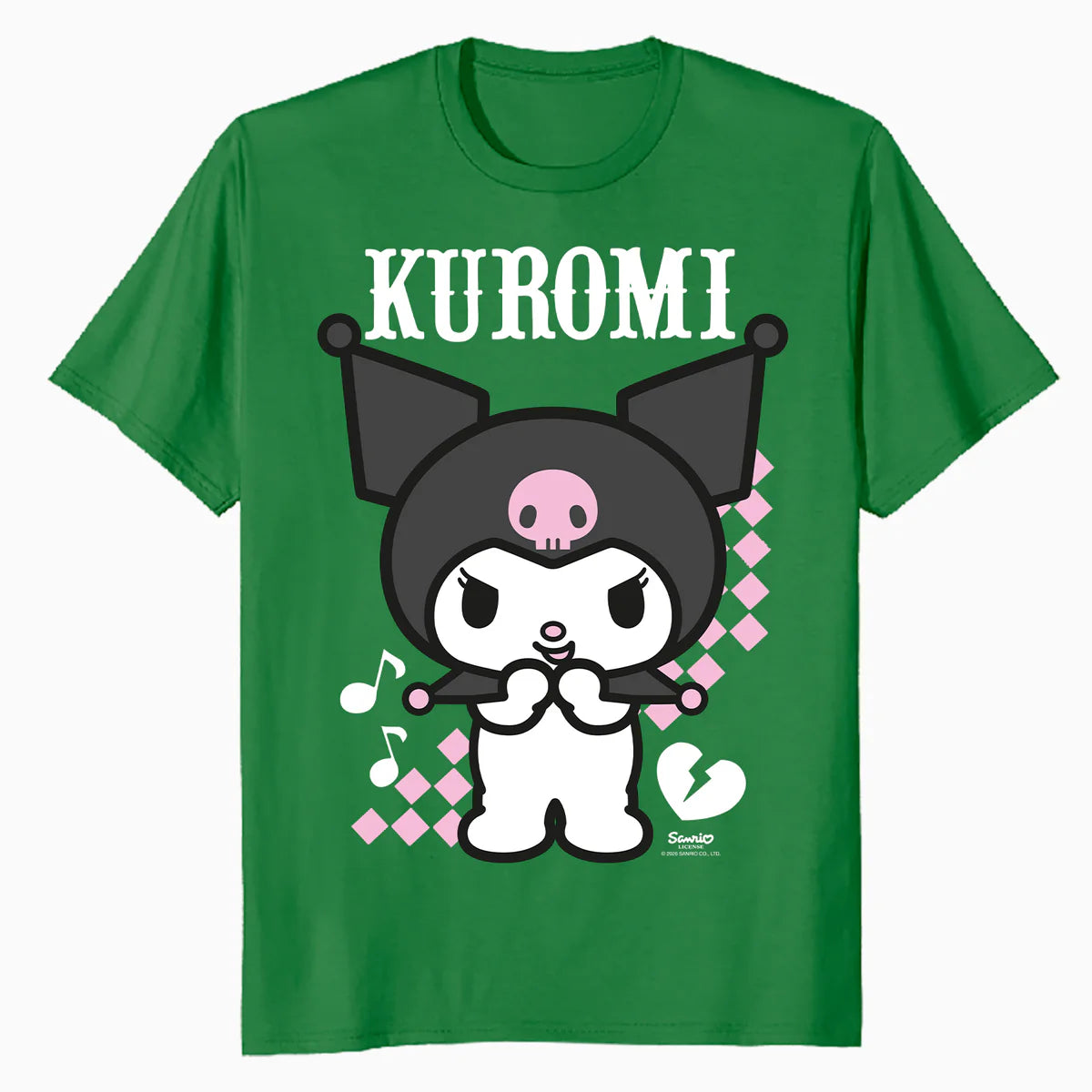 Hello Kitty Kuromi Bad Cool Sweet Friends Punk Dark Classic Official Men's T-Shirt