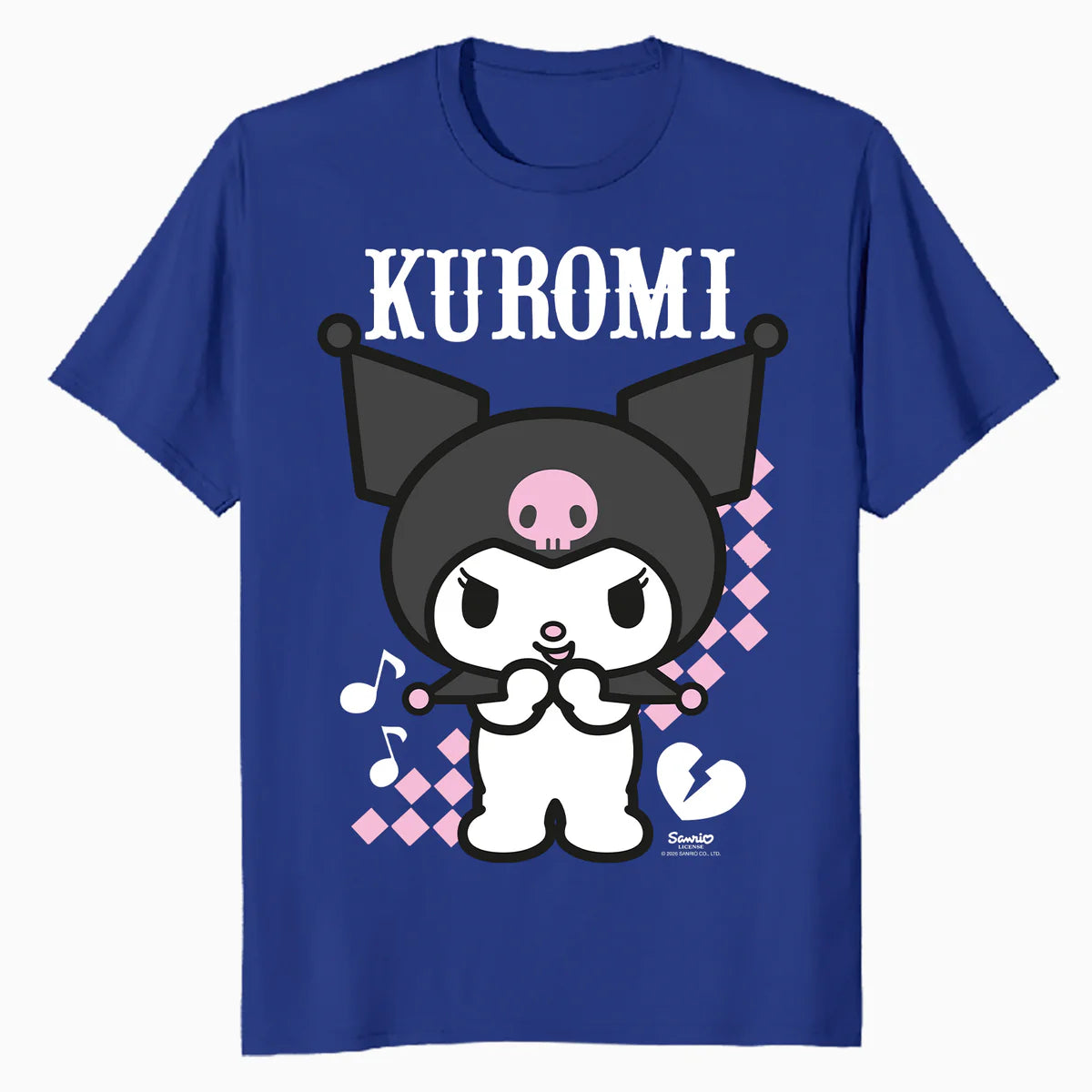 Hello Kitty Kuromi Bad Cool Sweet Friends Punk Dark Classic Official Men's T-Shirt