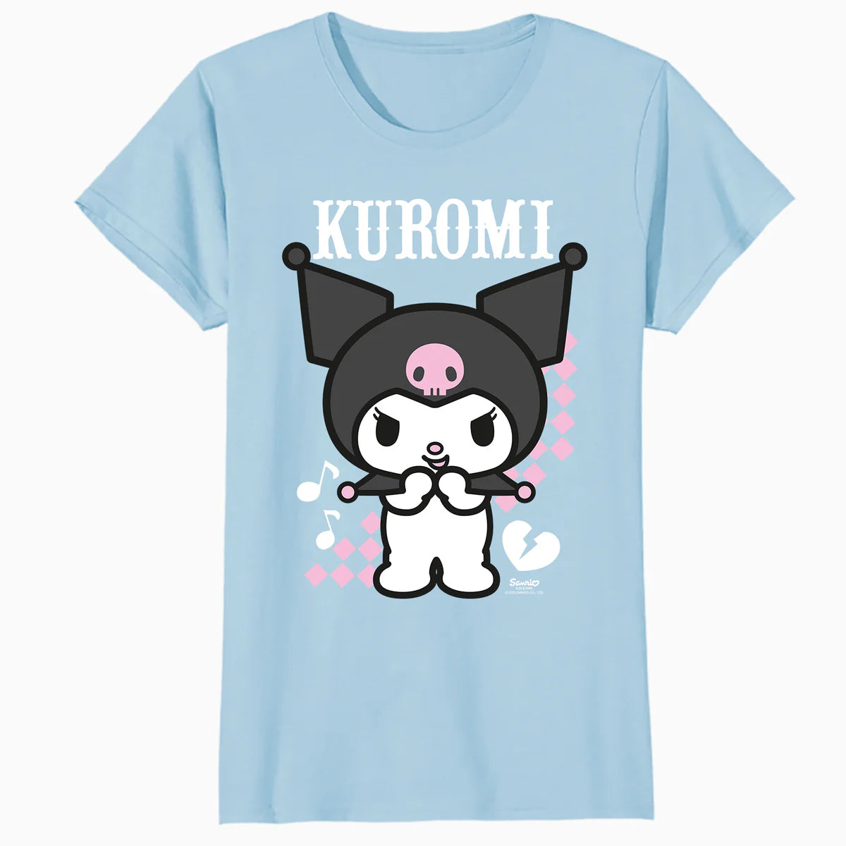 Hello Kitty Kuromi Bad Cool Sweet Friends Punk Dark Classic Official Women's T-Shirt