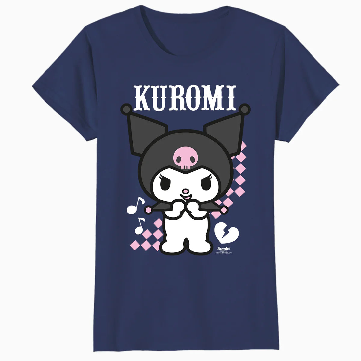 Hello Kitty Kuromi Bad Cool Sweet Friends Punk Dark Classic Official Women's T-Shirt