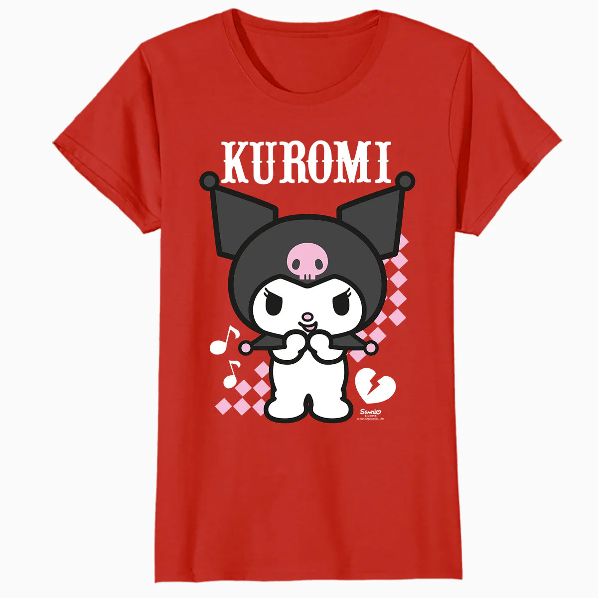 Hello Kitty Kuromi Bad Cool Sweet Friends Punk Dark Classic Official Women's T-Shirt