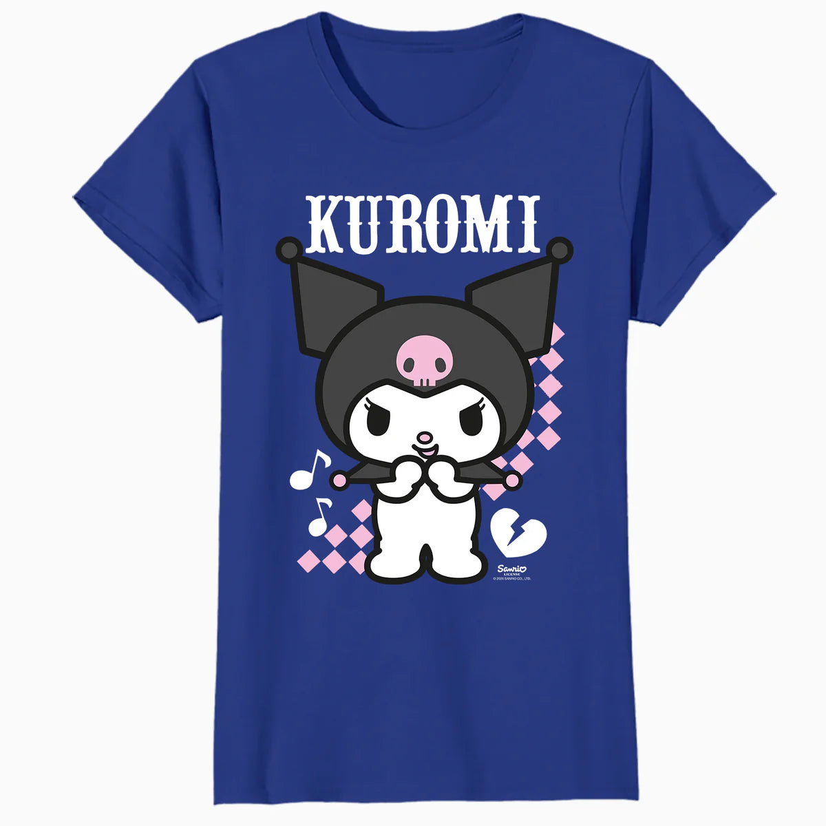 Hello Kitty Kuromi Bad Cool Sweet Friends Punk Dark Classic Official Women's T-Shirt