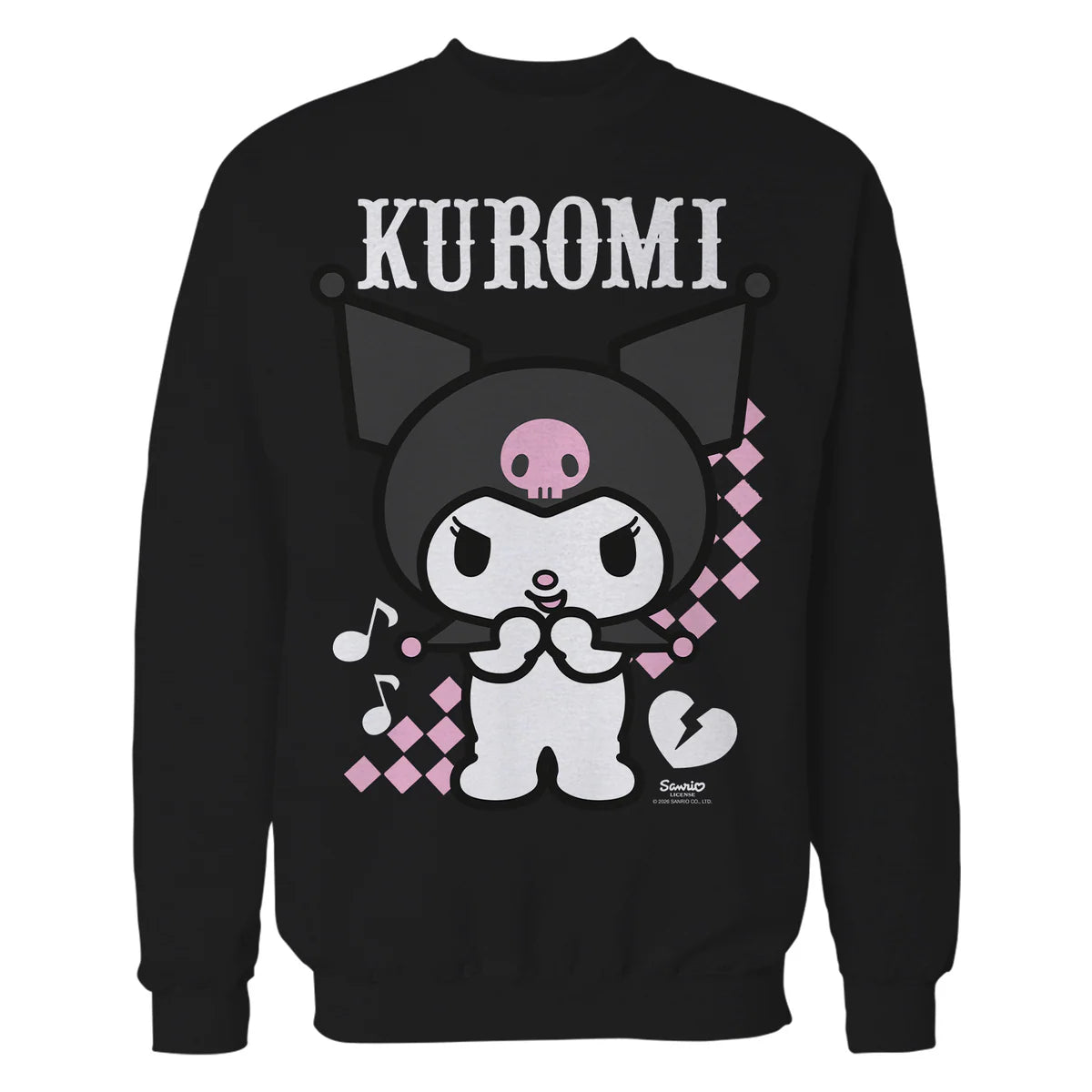Hello Kitty Kuromi Bad Cool Sweet Friends Punk Dark Classic Official Sweatshirt