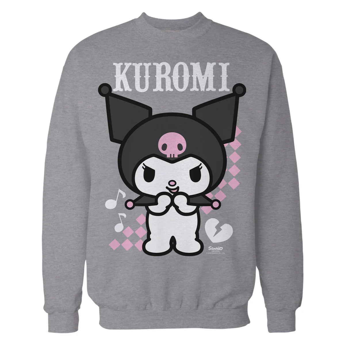 Hello Kitty Kuromi Bad Cool Sweet Friends Punk Dark Classic Official Sweatshirt