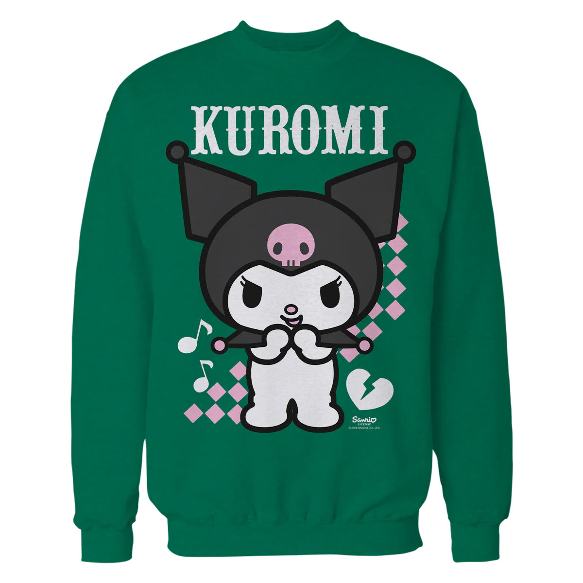 Hello Kitty Kuromi Bad Cool Sweet Friends Punk Dark Classic Official Sweatshirt