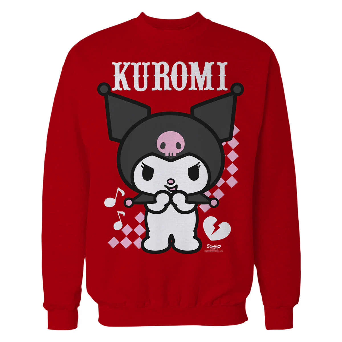 Hello Kitty Kuromi Bad Cool Sweet Friends Punk Dark Classic Official Sweatshirt