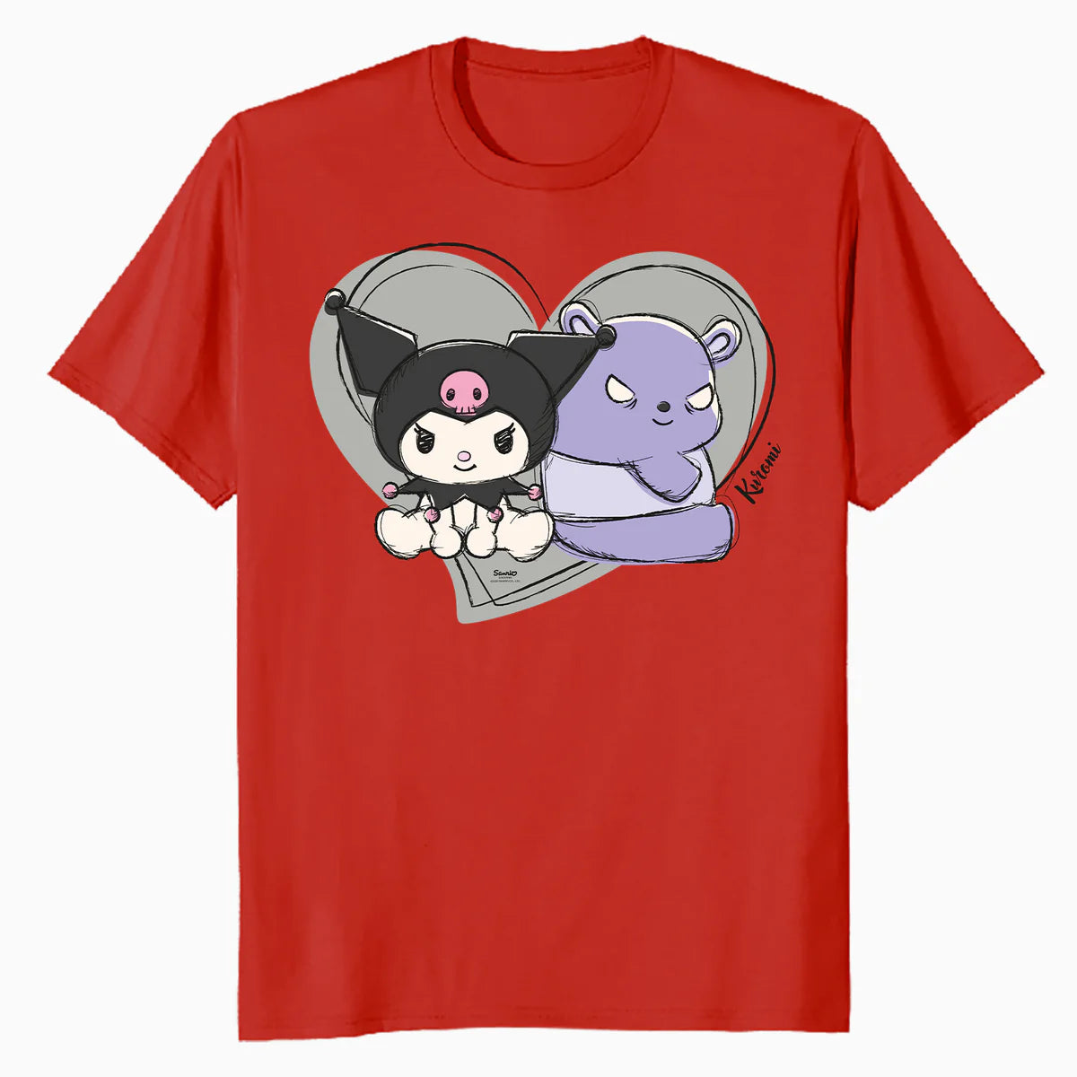 Hello Kitty Kuromi Cute Naughty Bear Love Valentine Classic Official Men's T-Shirt