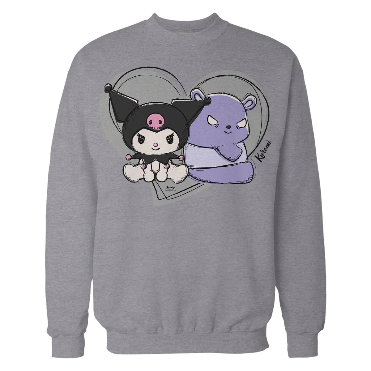 Hello Kitty Kuromi Cute Naughty Bear Love Valentine Classic Official Sweatshirt