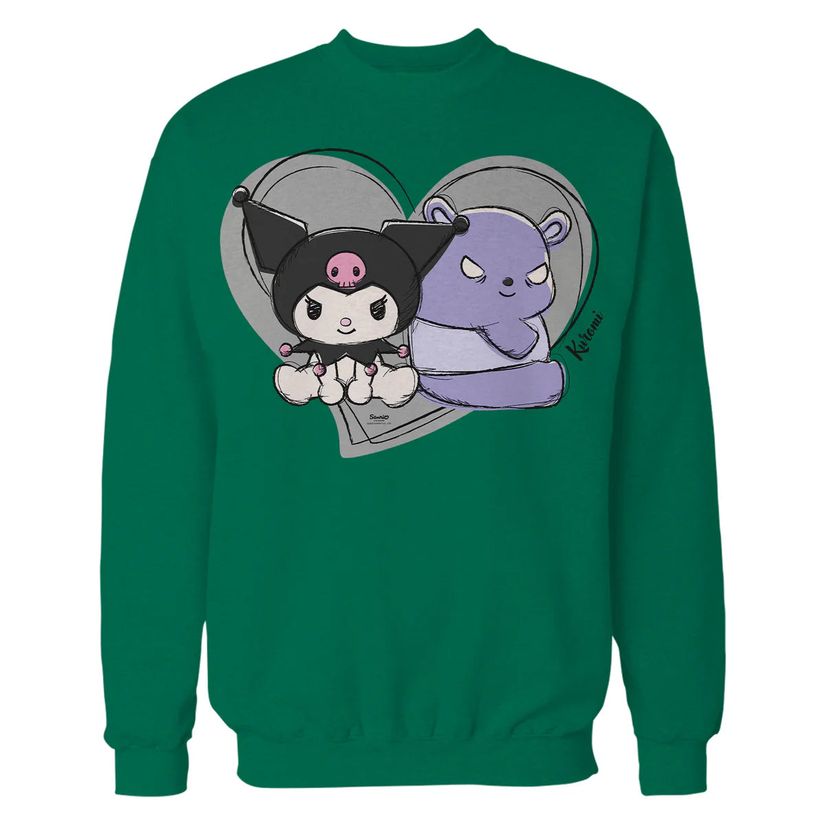 Hello Kitty Kuromi Cute Naughty Bear Love Valentine Classic Official Sweatshirt