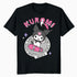 Hello Kitty Kuromi Street Style Skateboard Art Punk Classic Official Men's T-Shirt