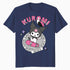 Hello Kitty Kuromi Street Style Skateboard Art Punk Classic Official Men's T-Shirt