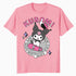 Hello Kitty Kuromi Street Style Skateboard Art Punk Classic Official Men's T-Shirt