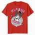 Hello Kitty Kuromi Street Style Skateboard Art Punk Classic Official Men's T-Shirt