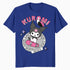 Hello Kitty Kuromi Street Style Skateboard Art Punk Classic Official Men's T-Shirt