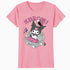 Hello Kitty Kuromi Street Style Skateboard Art Punk Classic Official Women's T-Shirt