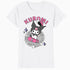 Hello Kitty Kuromi Street Style Skateboard Art Punk Classic Official Women's T-Shirt