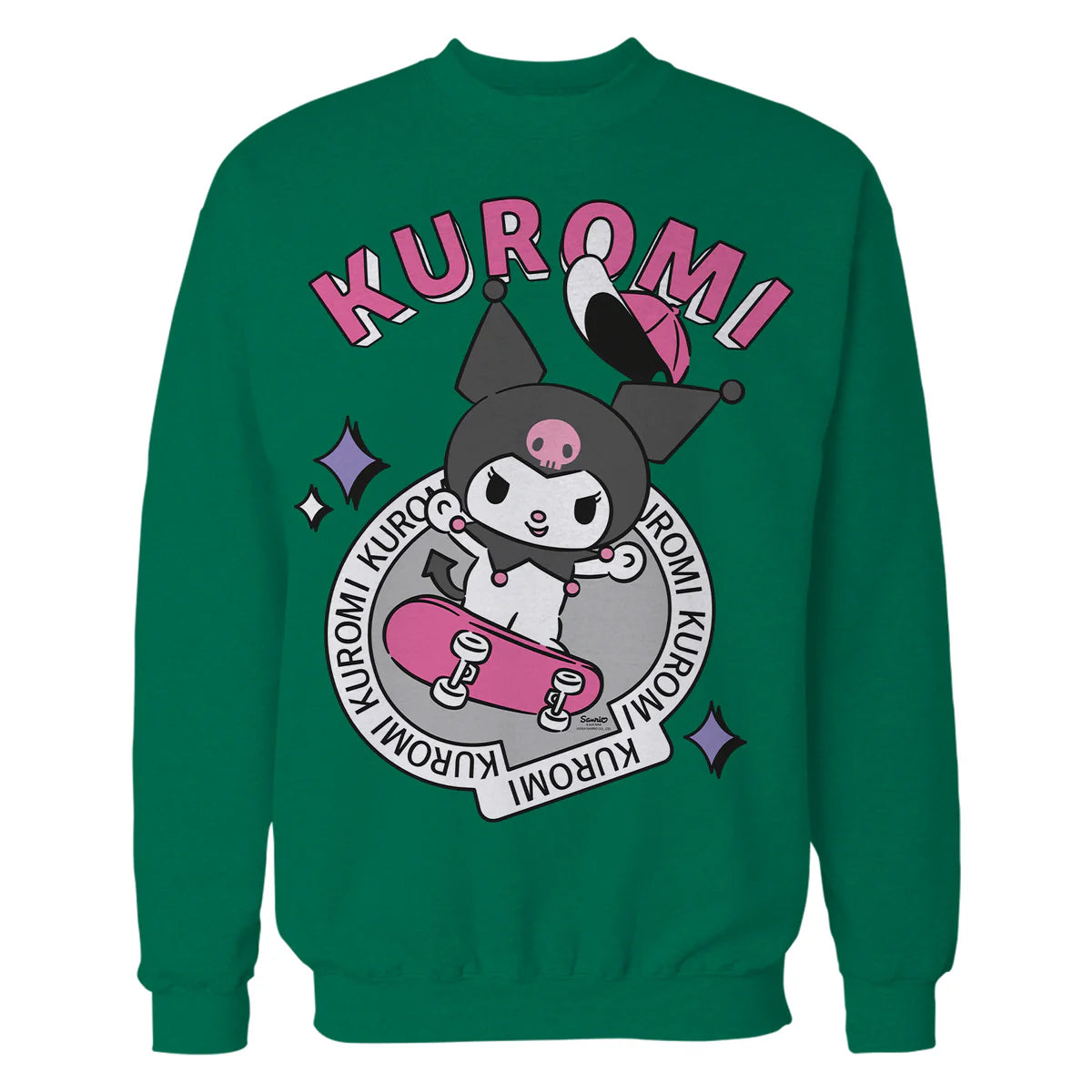 Hello Kitty Kuromi Street Style Skateboard Art Punk Classic Official Sweatshirt