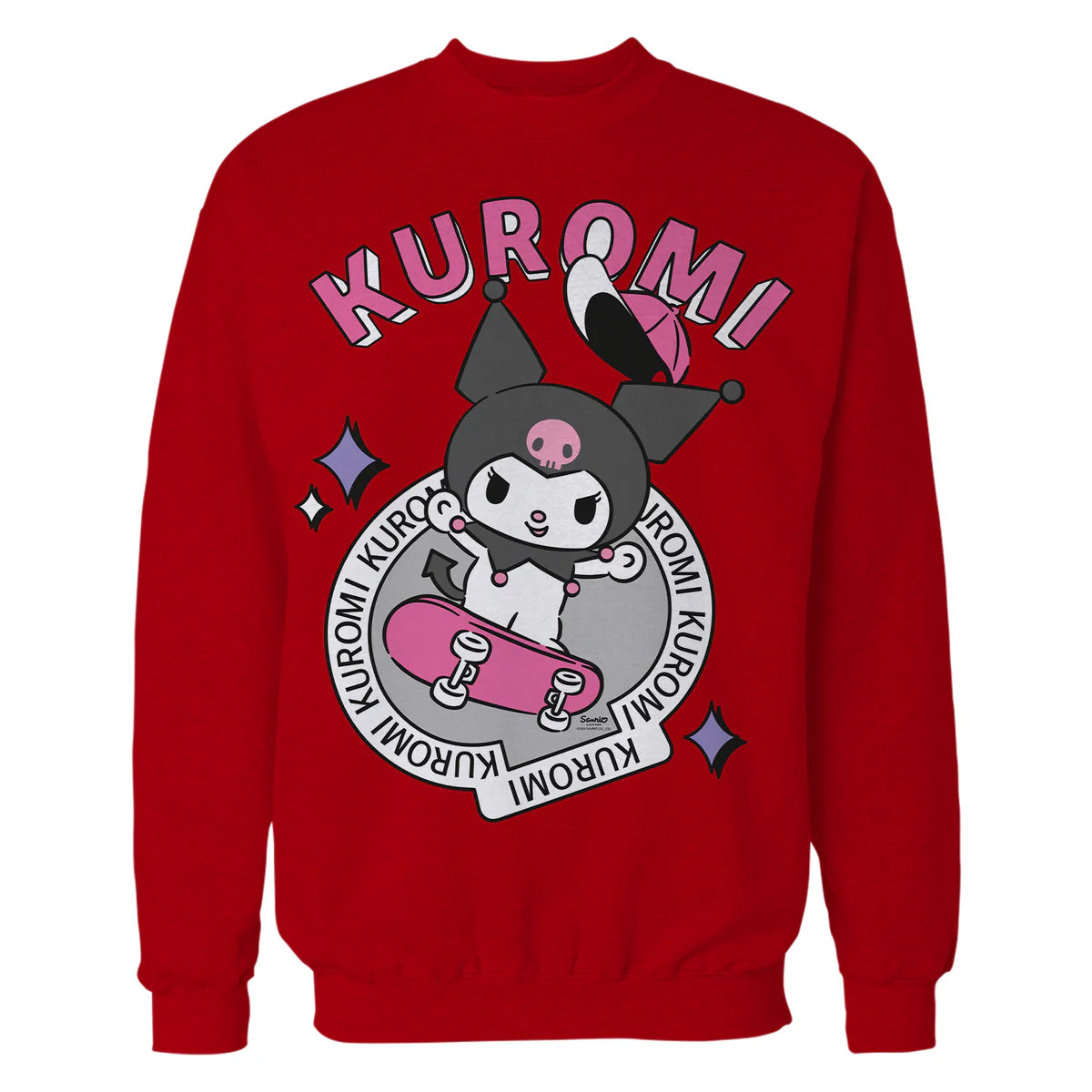 Hello Kitty Kuromi Street Style Skateboard Art Punk Classic Official Sweatshirt