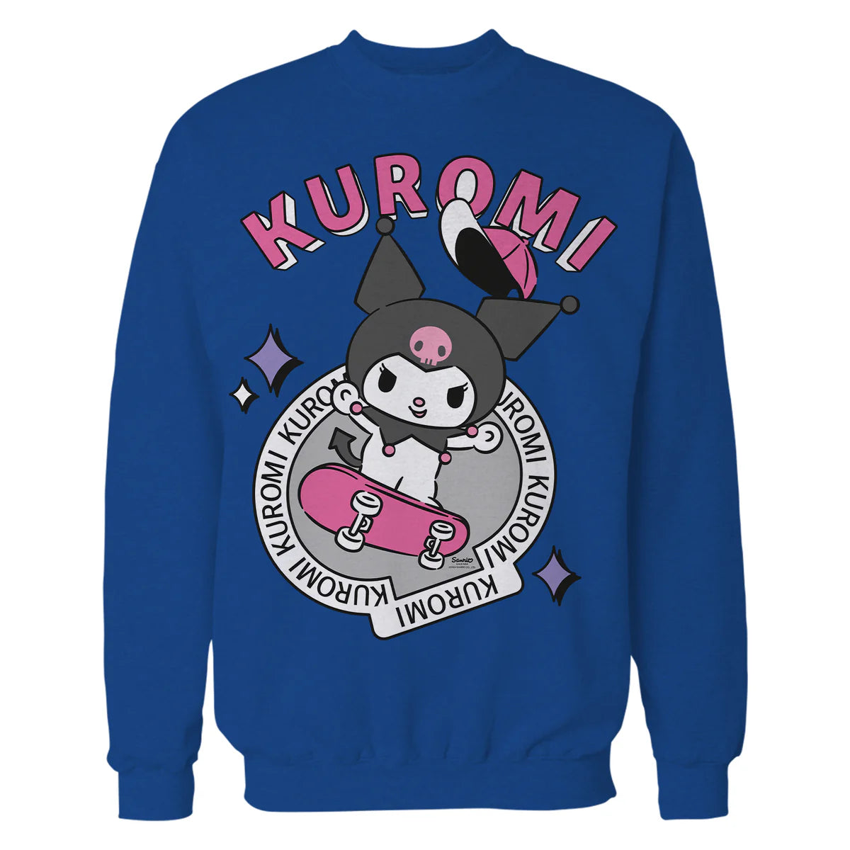 Hello Kitty Kuromi Street Style Skateboard Art Punk Classic Official Sweatshirt