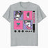 Hello Kitty Kuromi Street Style Skateboard Collage Classic Official Men's T-Shirt
