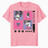 Hello Kitty Kuromi Street Style Skateboard Collage Classic Official Men's T-Shirt